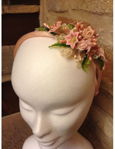 Cerchietto rosa e pizzo Ac 1911 Est Cer