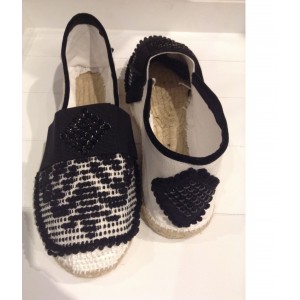 espadrillas bianca con gross-grain Ac 16/18 Cal Est 