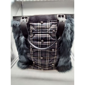 Shopper scozzese blu VENDUTO