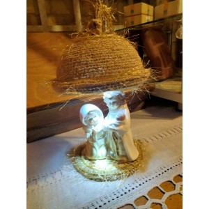 Lampada rustica a led con natività VENDUTO