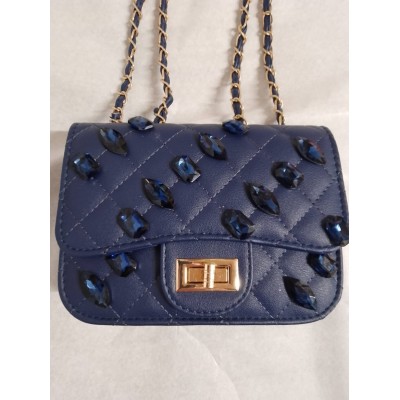 Borsa ecopelle blu 03/25 Bor Est