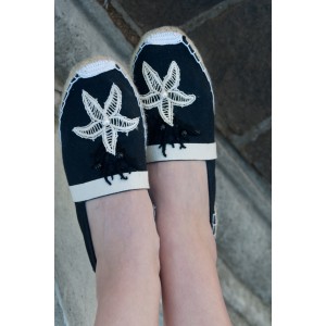 Espadrillas con stella marina e corallo