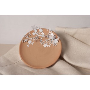 Piattino tondo terracotta rossa grezza  € 7.50