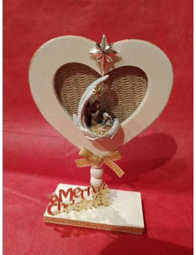 Cornice cuore con presepe 06/24/Nat € 7,00