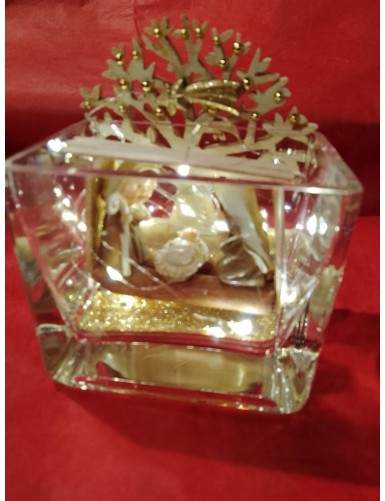 Natività in vasetto di cristallo 14/24/Nat € 19,00