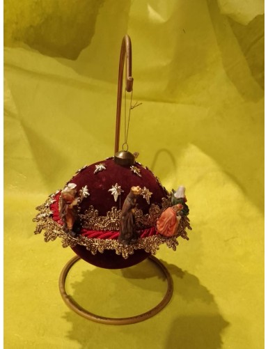 Sfera velluto rosso 16/24/Nat € 22,00