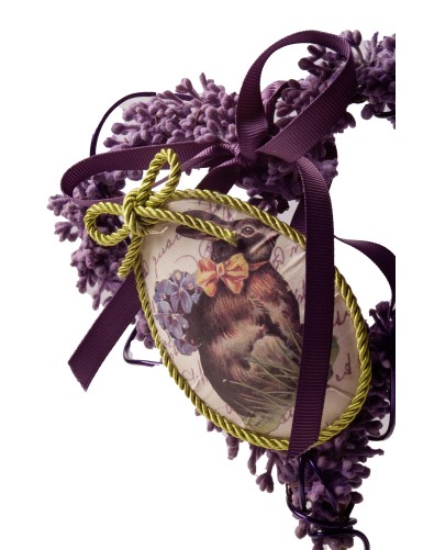 Alberello con cuoricini di lavanda