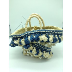 Cestino c/nappine blu e panna BorEst 02/21 € 42,00