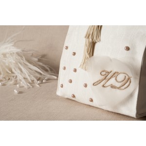 Shopper con perle e iniziali- 013 € 15,00