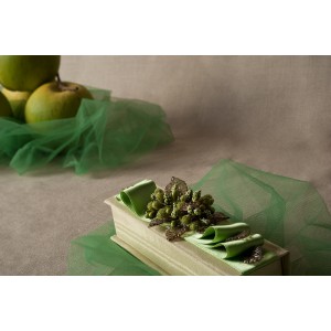 Scatolina in shantung con bacche e foglie - 003 € 8,50